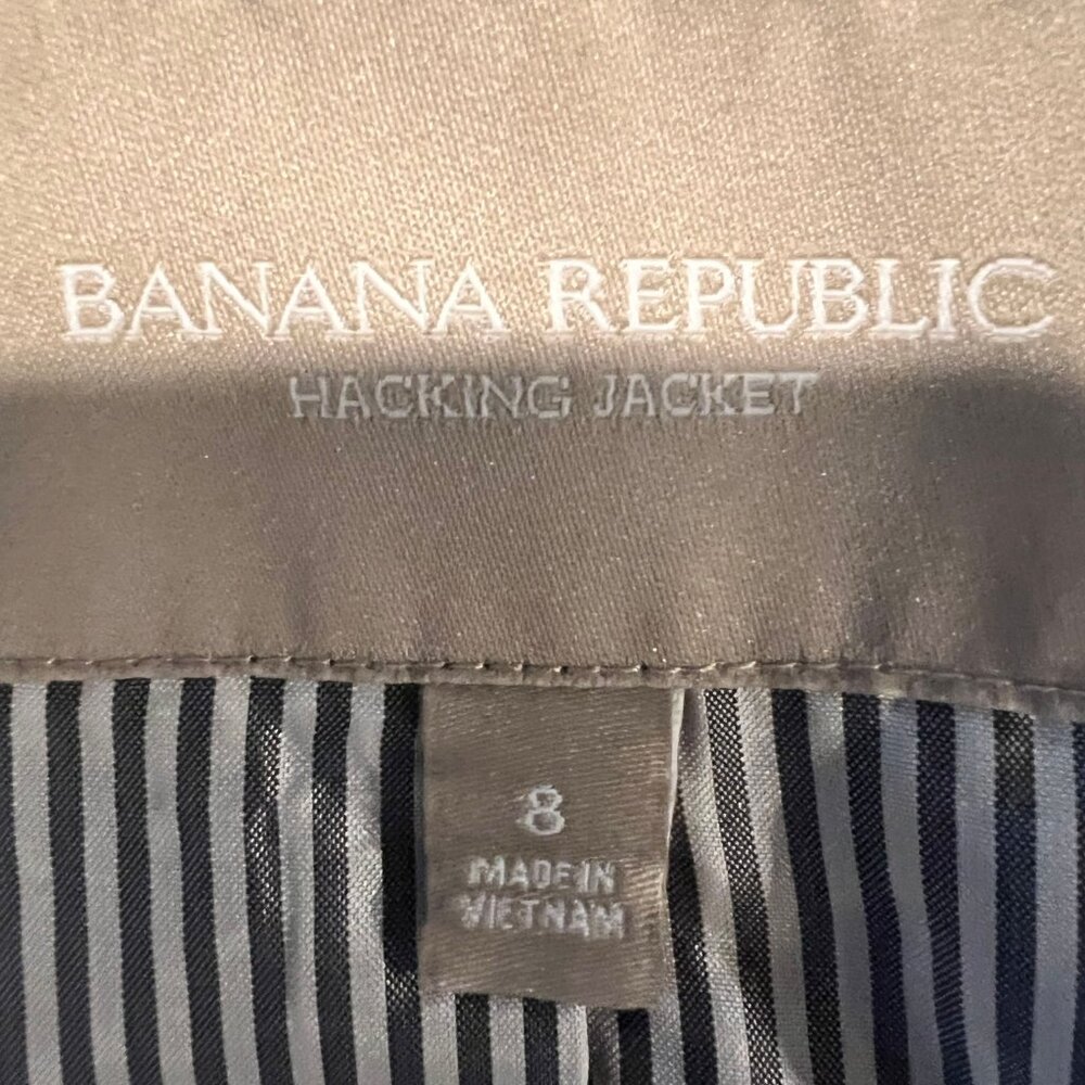 Black Wool Hacking Jacket From Banana Republic - 8 - image 2